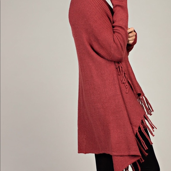 🎄1 Left🎄NWT Fringe Trim Cardigan - Picture 3 of 3